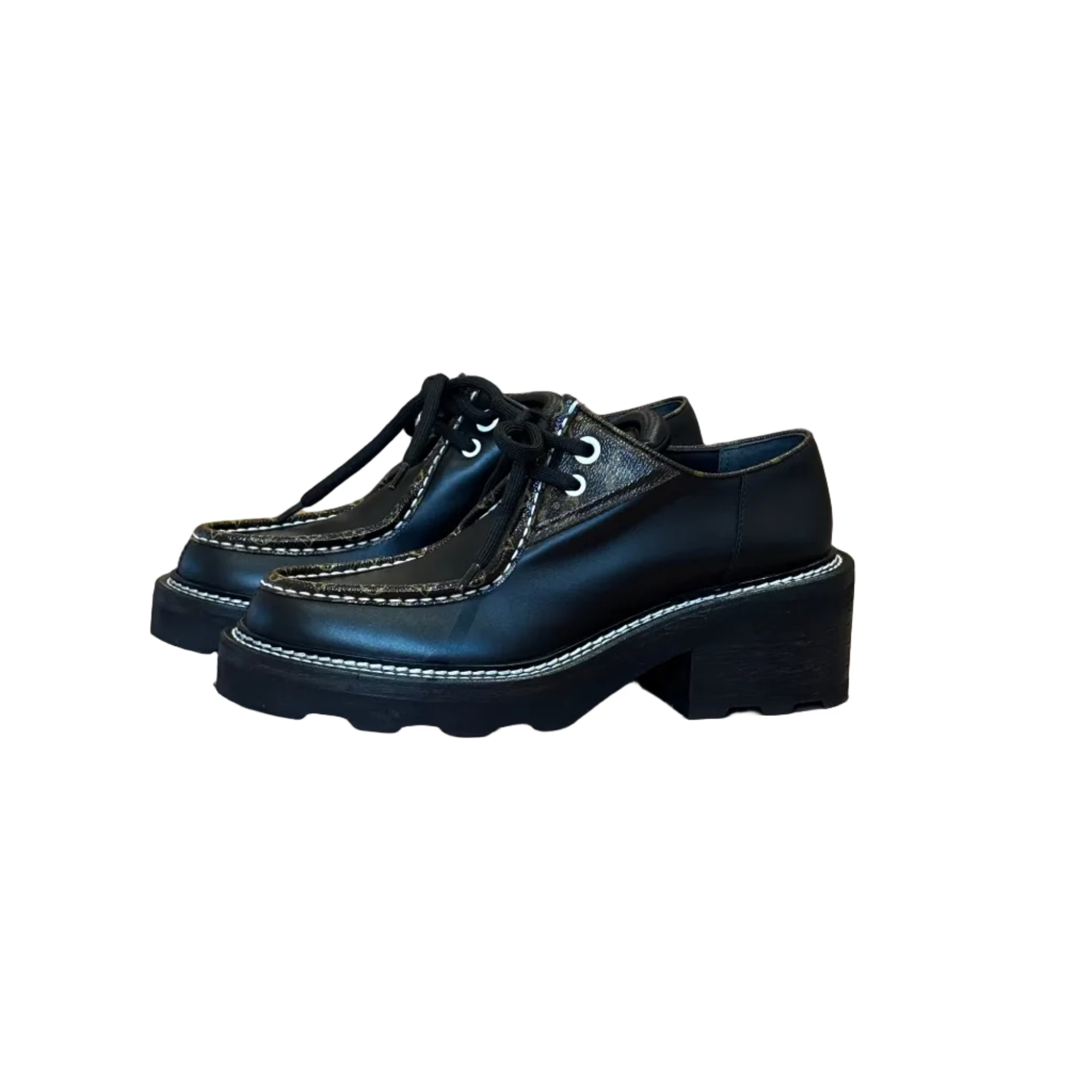 Pre-owned Louis Vuitton Leather Oxfords