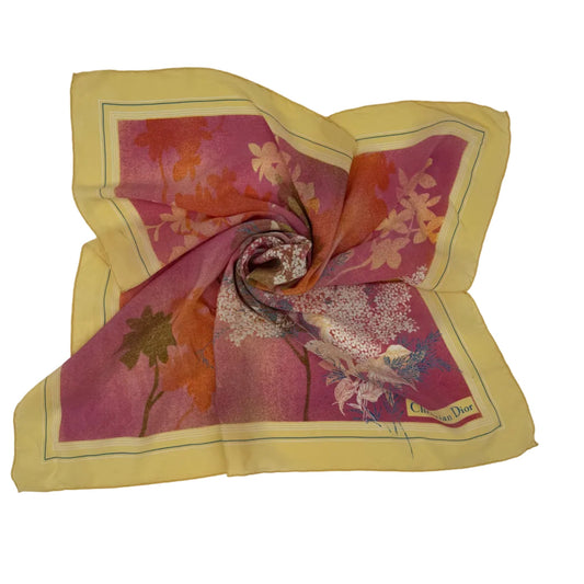 Pre - owned Vintage Christian Dior Silk Scarf - Isshooz